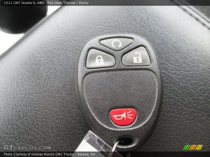 Red Jewel Tintcoat / Ebony 2011 GMC Acadia SL AWD
