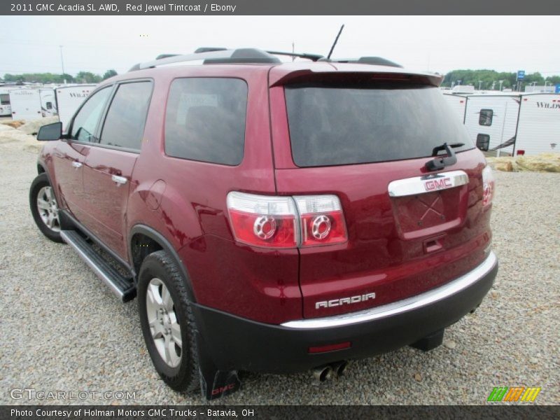 Red Jewel Tintcoat / Ebony 2011 GMC Acadia SL AWD