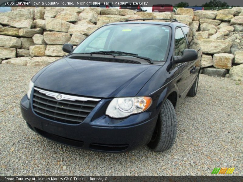 Midnight Blue Pearl / Medium Slate Gray 2005 Chrysler Town & Country Touring