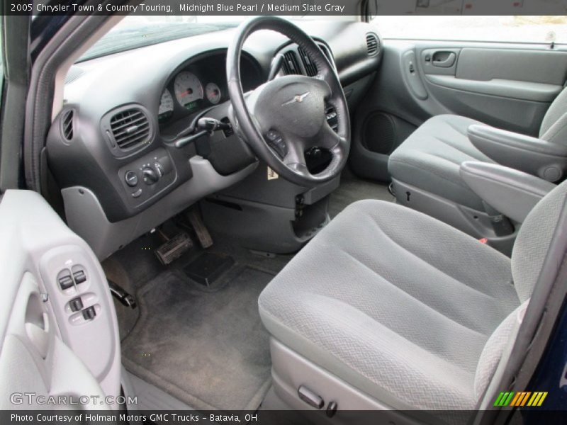 Midnight Blue Pearl / Medium Slate Gray 2005 Chrysler Town & Country Touring