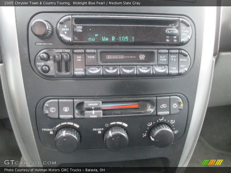 Midnight Blue Pearl / Medium Slate Gray 2005 Chrysler Town & Country Touring