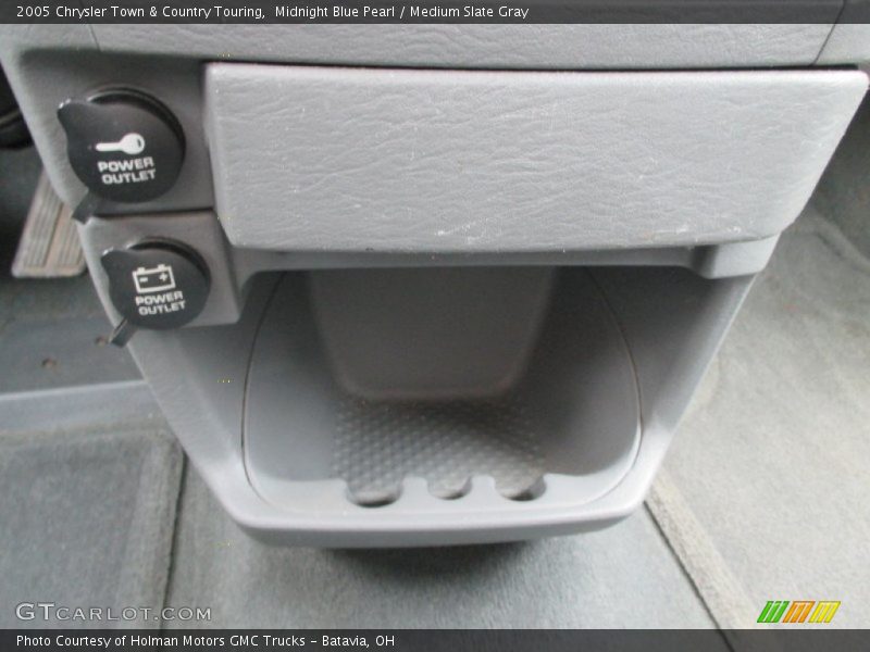 Midnight Blue Pearl / Medium Slate Gray 2005 Chrysler Town & Country Touring