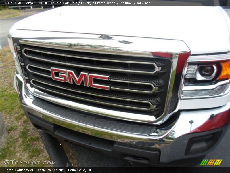 Summit White / Jet Black/Dark Ash 2015 GMC Sierra 2500HD Double Cab Utility Truck