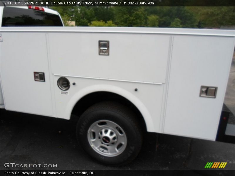 Summit White / Jet Black/Dark Ash 2015 GMC Sierra 2500HD Double Cab Utility Truck