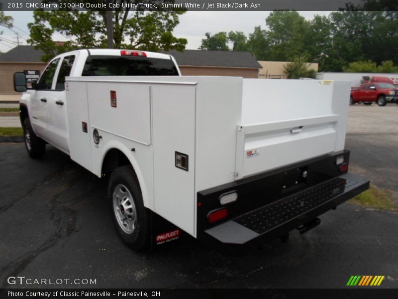 Summit White / Jet Black/Dark Ash 2015 GMC Sierra 2500HD Double Cab Utility Truck