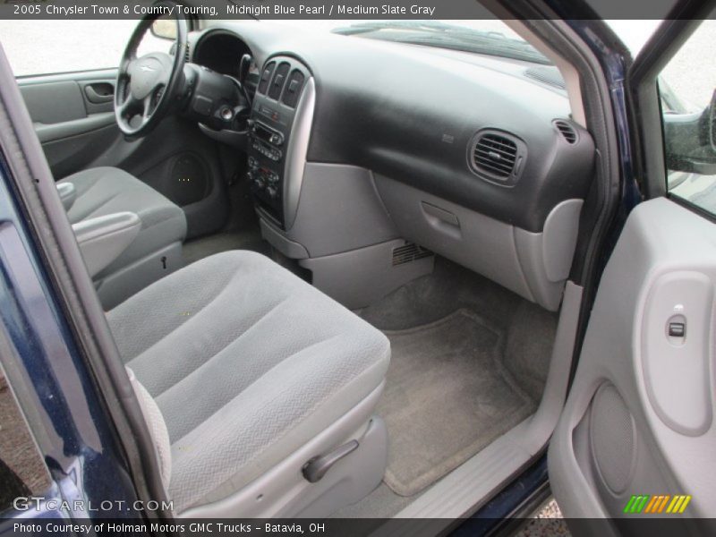 Midnight Blue Pearl / Medium Slate Gray 2005 Chrysler Town & Country Touring