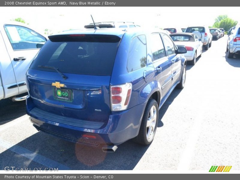 Navy Blue Metallic / Ebony 2008 Chevrolet Equinox Sport AWD