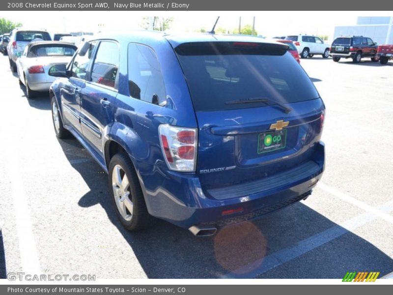 Navy Blue Metallic / Ebony 2008 Chevrolet Equinox Sport AWD