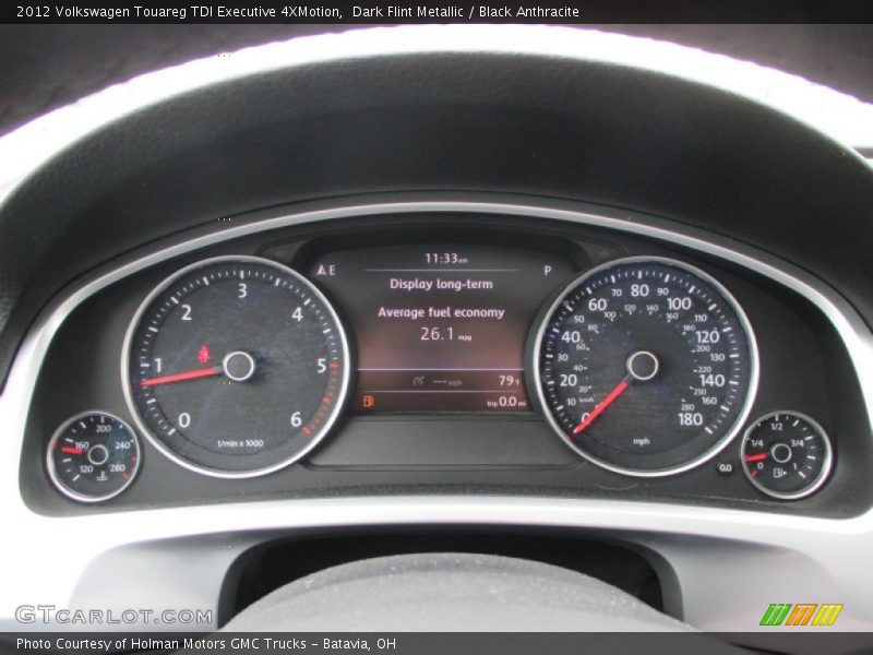 Dark Flint Metallic / Black Anthracite 2012 Volkswagen Touareg TDI Executive 4XMotion
