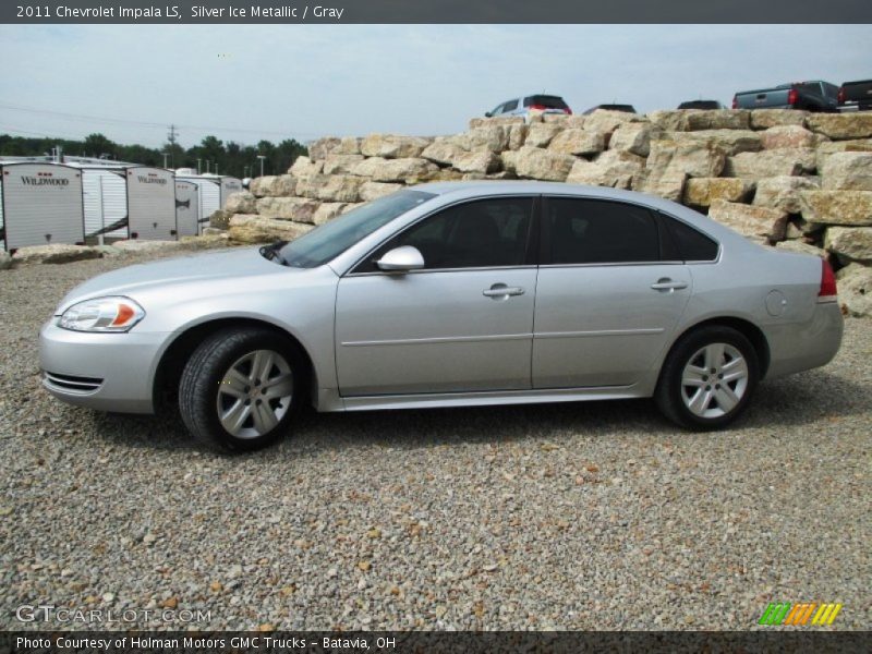 Silver Ice Metallic / Gray 2011 Chevrolet Impala LS