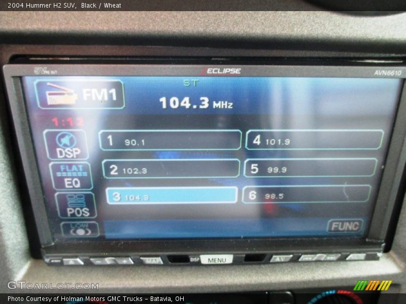 Controls of 2004 H2 SUV