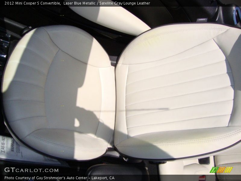 Laser Blue Metallic / Satellite Gray Lounge Leather 2012 Mini Cooper S Convertible
