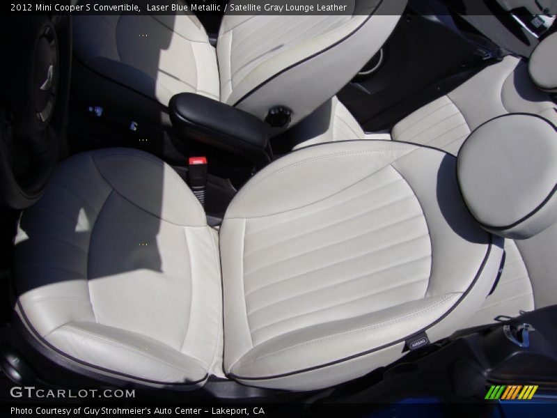 Laser Blue Metallic / Satellite Gray Lounge Leather 2012 Mini Cooper S Convertible