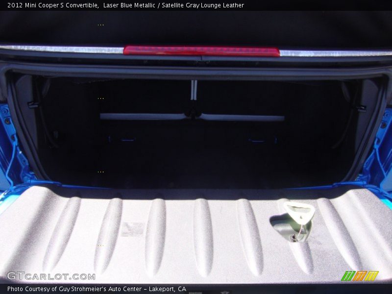 Laser Blue Metallic / Satellite Gray Lounge Leather 2012 Mini Cooper S Convertible
