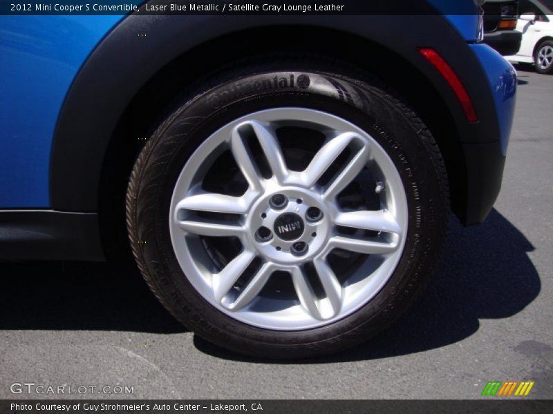 Laser Blue Metallic / Satellite Gray Lounge Leather 2012 Mini Cooper S Convertible