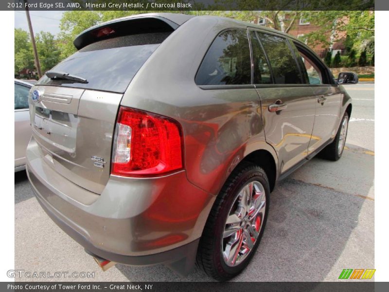 Mineral Grey Metallic / Charcoal Black 2012 Ford Edge SEL AWD