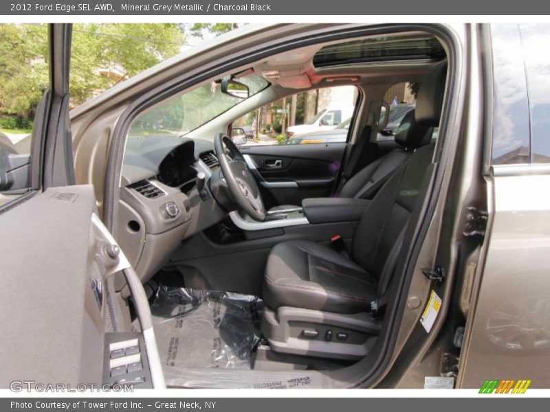 Mineral Grey Metallic / Charcoal Black 2012 Ford Edge SEL AWD