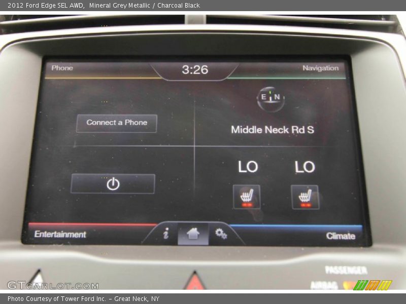 Mineral Grey Metallic / Charcoal Black 2012 Ford Edge SEL AWD