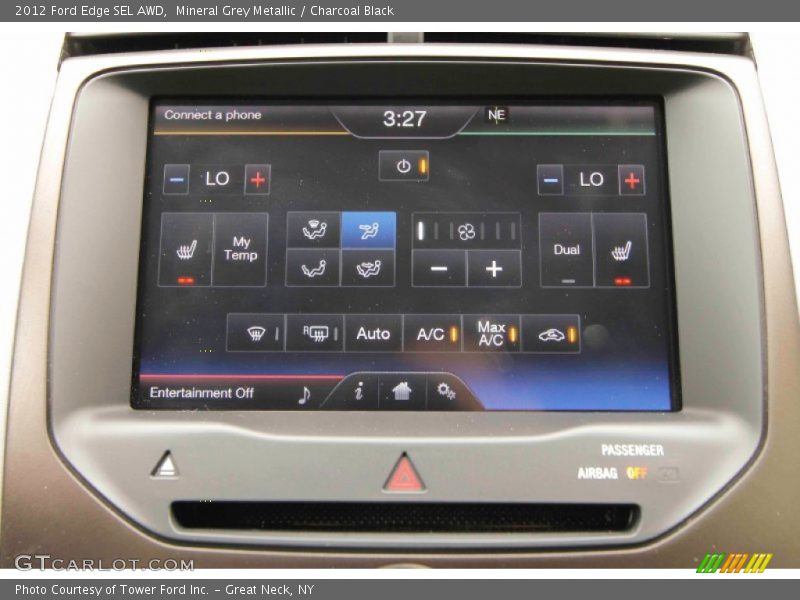 Mineral Grey Metallic / Charcoal Black 2012 Ford Edge SEL AWD