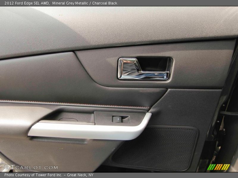 Mineral Grey Metallic / Charcoal Black 2012 Ford Edge SEL AWD