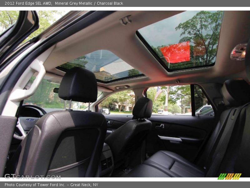 Mineral Grey Metallic / Charcoal Black 2012 Ford Edge SEL AWD
