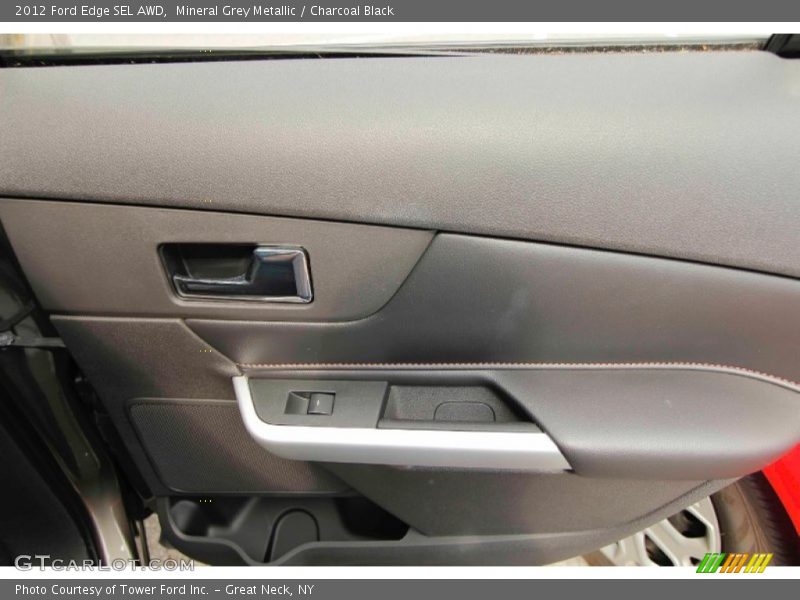 Mineral Grey Metallic / Charcoal Black 2012 Ford Edge SEL AWD