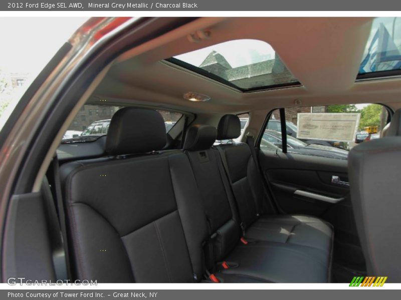 Mineral Grey Metallic / Charcoal Black 2012 Ford Edge SEL AWD