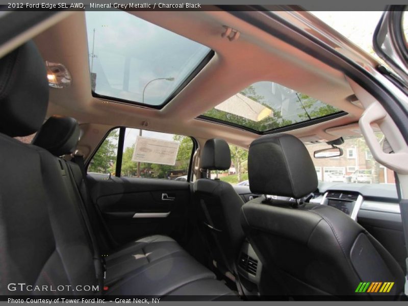 Mineral Grey Metallic / Charcoal Black 2012 Ford Edge SEL AWD