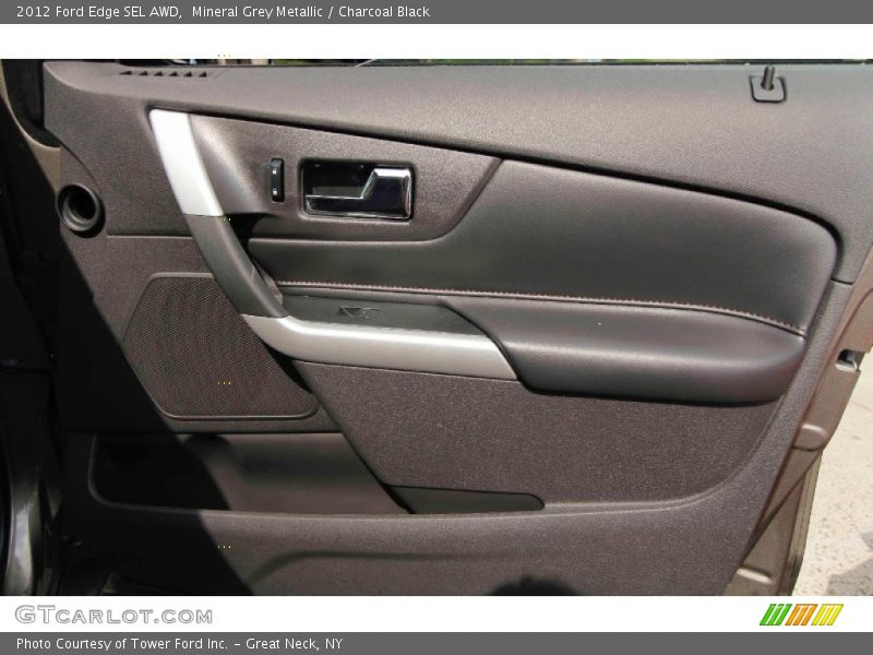 Mineral Grey Metallic / Charcoal Black 2012 Ford Edge SEL AWD