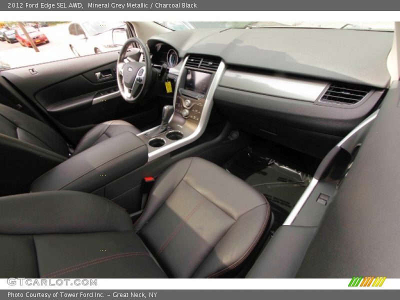 Mineral Grey Metallic / Charcoal Black 2012 Ford Edge SEL AWD
