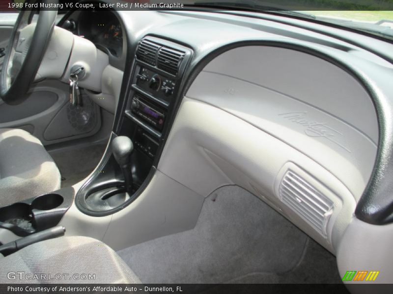 Laser Red / Medium Graphite 1998 Ford Mustang V6 Coupe