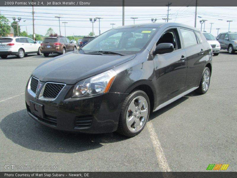 Jet Black Metallic / Ebony 2009 Pontiac Vibe 2.4