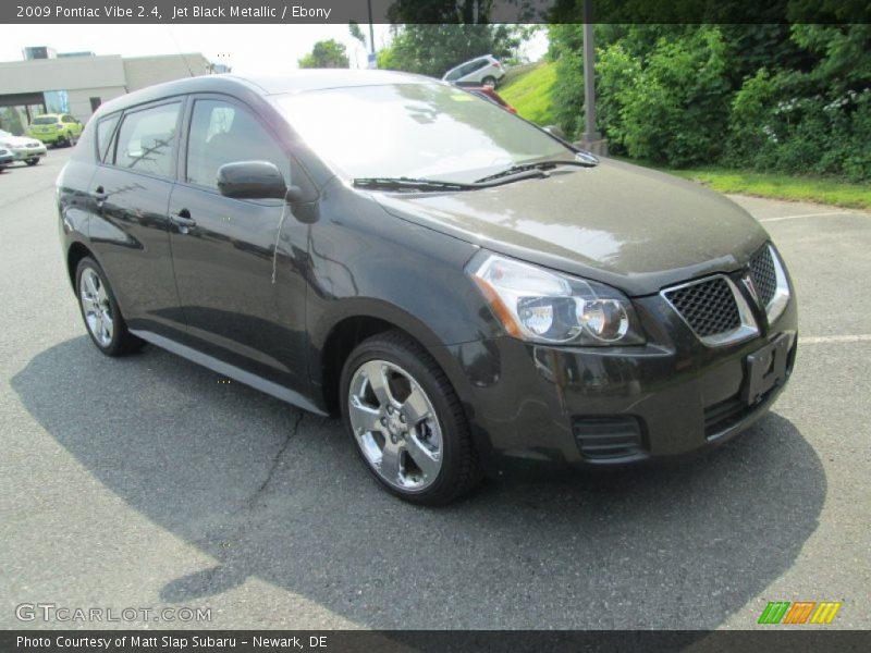 Jet Black Metallic / Ebony 2009 Pontiac Vibe 2.4