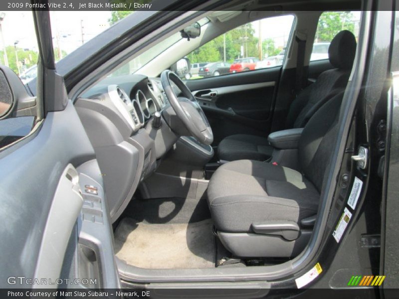 Jet Black Metallic / Ebony 2009 Pontiac Vibe 2.4