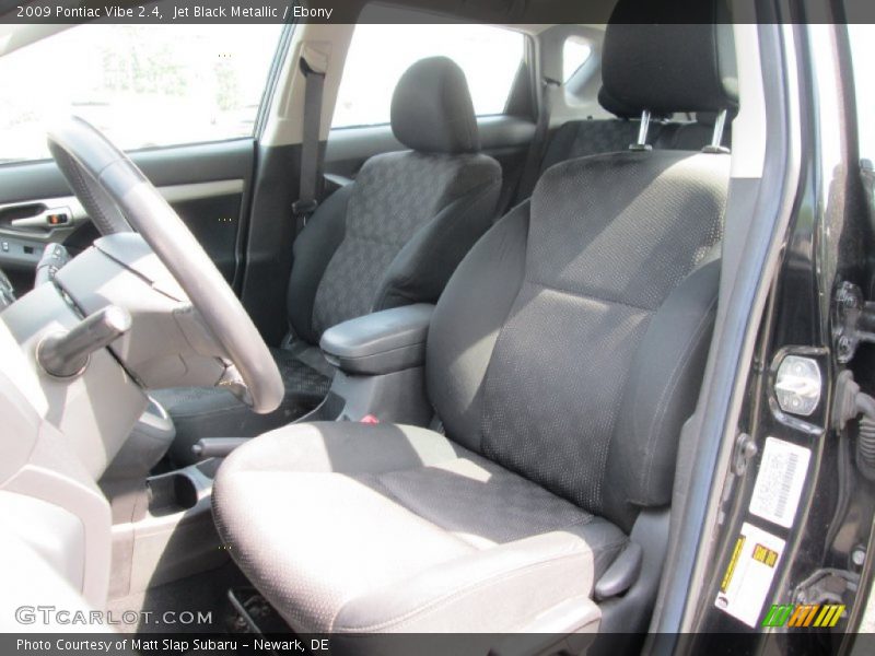 Jet Black Metallic / Ebony 2009 Pontiac Vibe 2.4