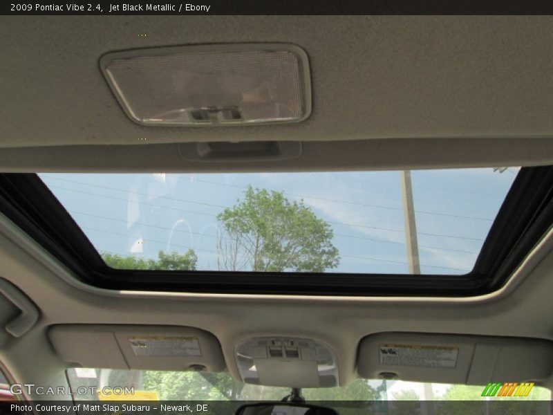 Jet Black Metallic / Ebony 2009 Pontiac Vibe 2.4