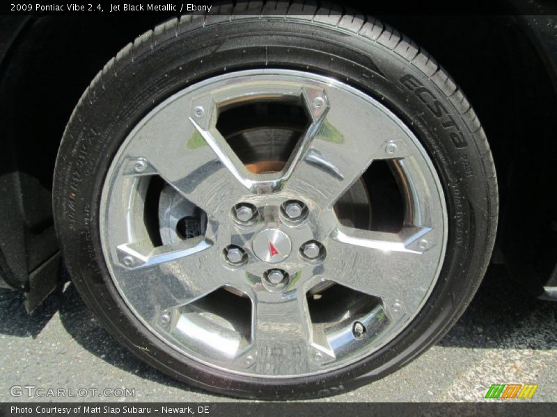 Jet Black Metallic / Ebony 2009 Pontiac Vibe 2.4