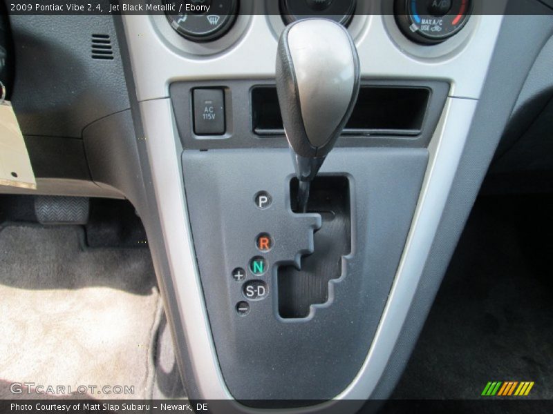 Jet Black Metallic / Ebony 2009 Pontiac Vibe 2.4