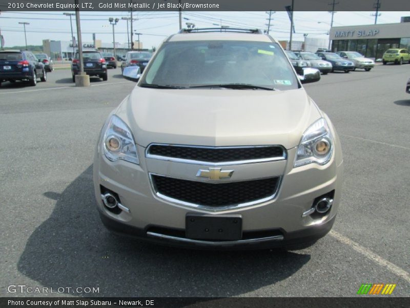 Gold Mist Metallic / Jet Black/Brownstone 2010 Chevrolet Equinox LTZ