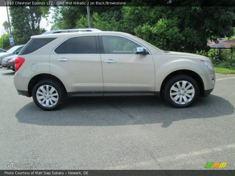 Gold Mist Metallic / Jet Black/Brownstone 2010 Chevrolet Equinox LTZ