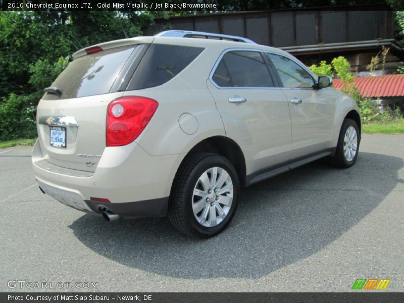Gold Mist Metallic / Jet Black/Brownstone 2010 Chevrolet Equinox LTZ