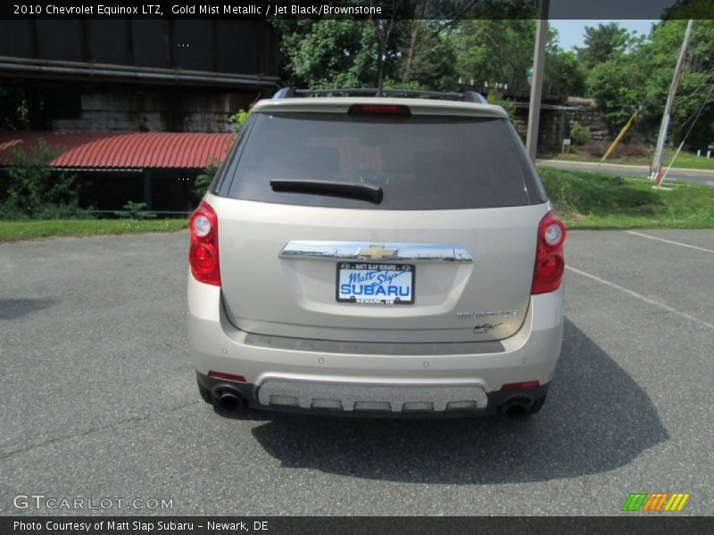 Gold Mist Metallic / Jet Black/Brownstone 2010 Chevrolet Equinox LTZ