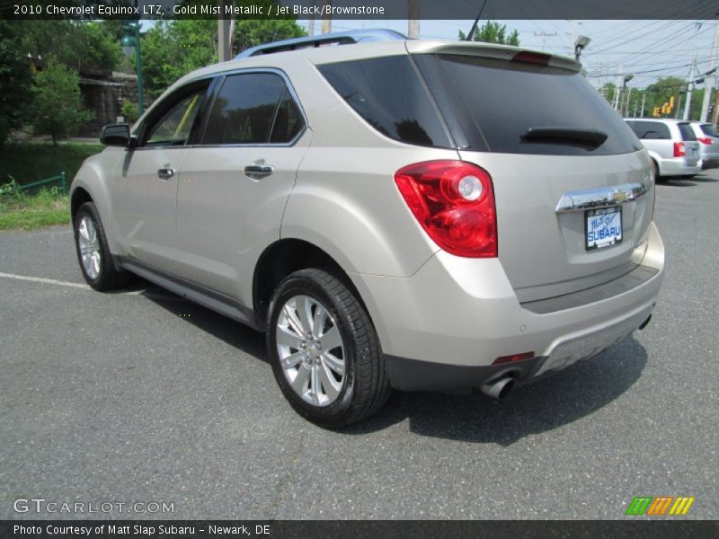 Gold Mist Metallic / Jet Black/Brownstone 2010 Chevrolet Equinox LTZ