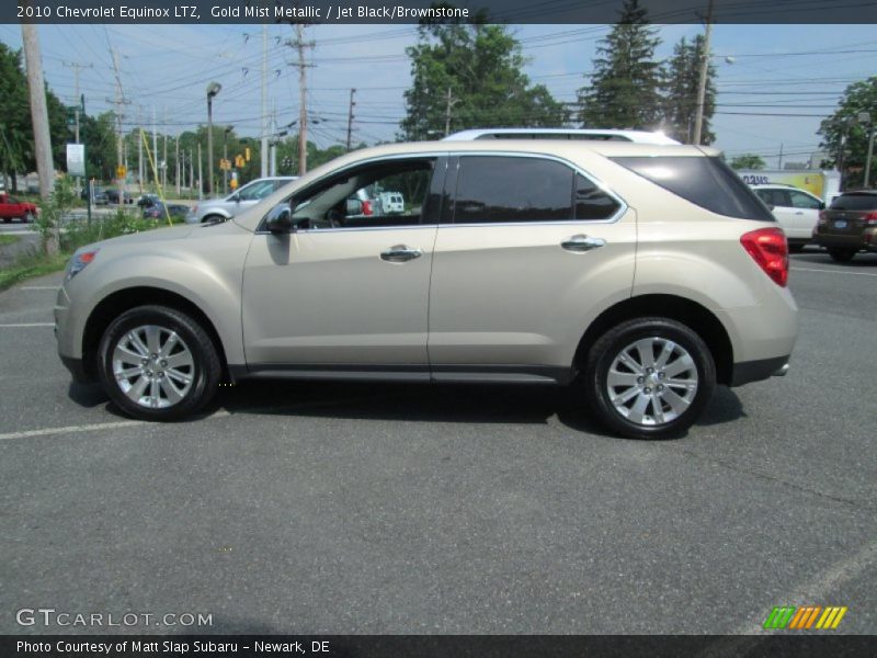 Gold Mist Metallic / Jet Black/Brownstone 2010 Chevrolet Equinox LTZ