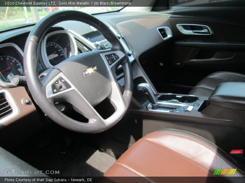 Gold Mist Metallic / Jet Black/Brownstone 2010 Chevrolet Equinox LTZ