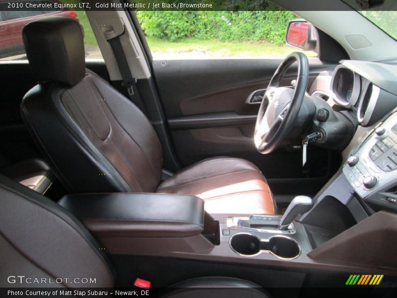 Gold Mist Metallic / Jet Black/Brownstone 2010 Chevrolet Equinox LTZ