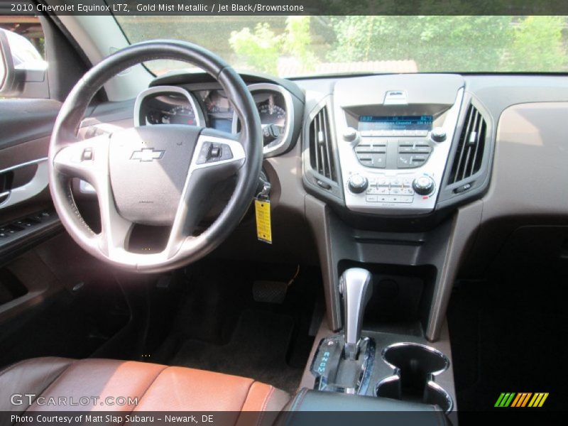 Gold Mist Metallic / Jet Black/Brownstone 2010 Chevrolet Equinox LTZ