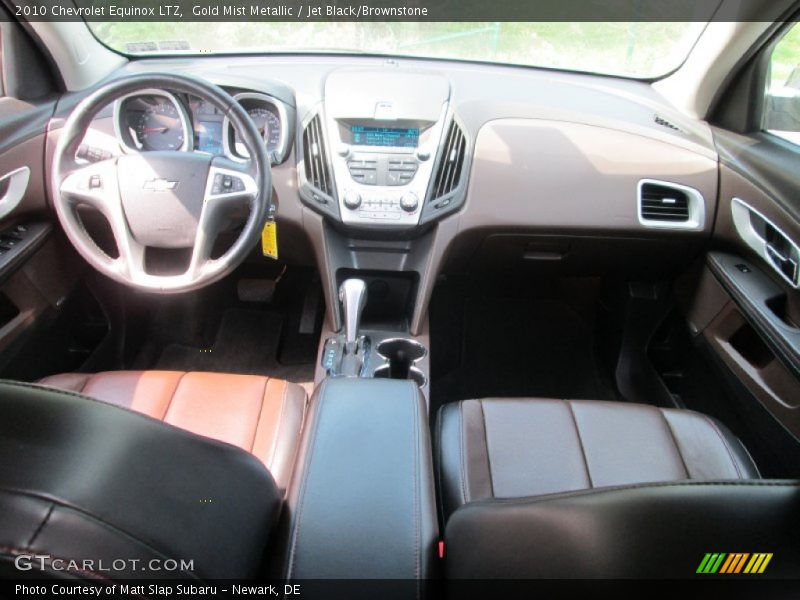 Gold Mist Metallic / Jet Black/Brownstone 2010 Chevrolet Equinox LTZ