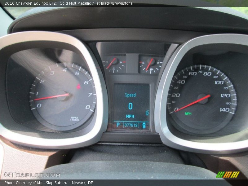 Gold Mist Metallic / Jet Black/Brownstone 2010 Chevrolet Equinox LTZ
