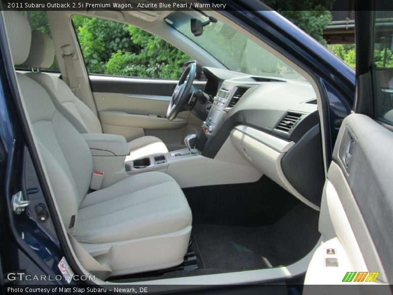 Azurite Blue Pearl / Warm Ivory 2011 Subaru Outback 2.5i Premium Wagon